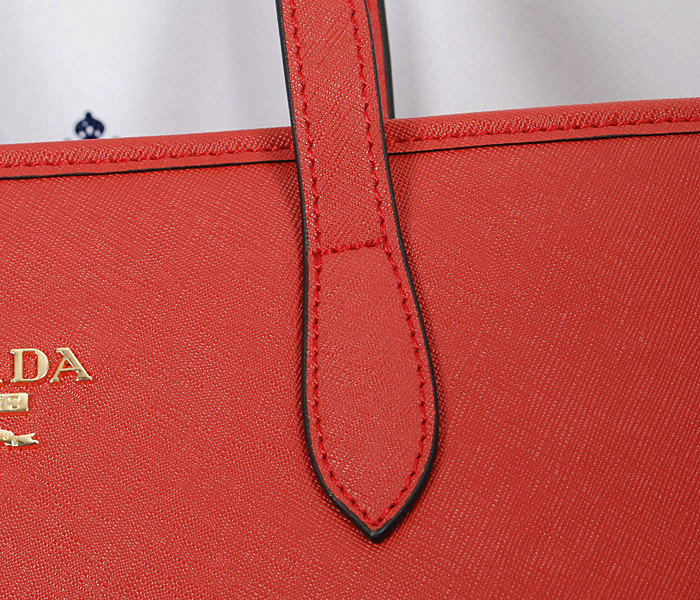2014 Prada saffiano calfskin leather shoulder bag BN2432 red